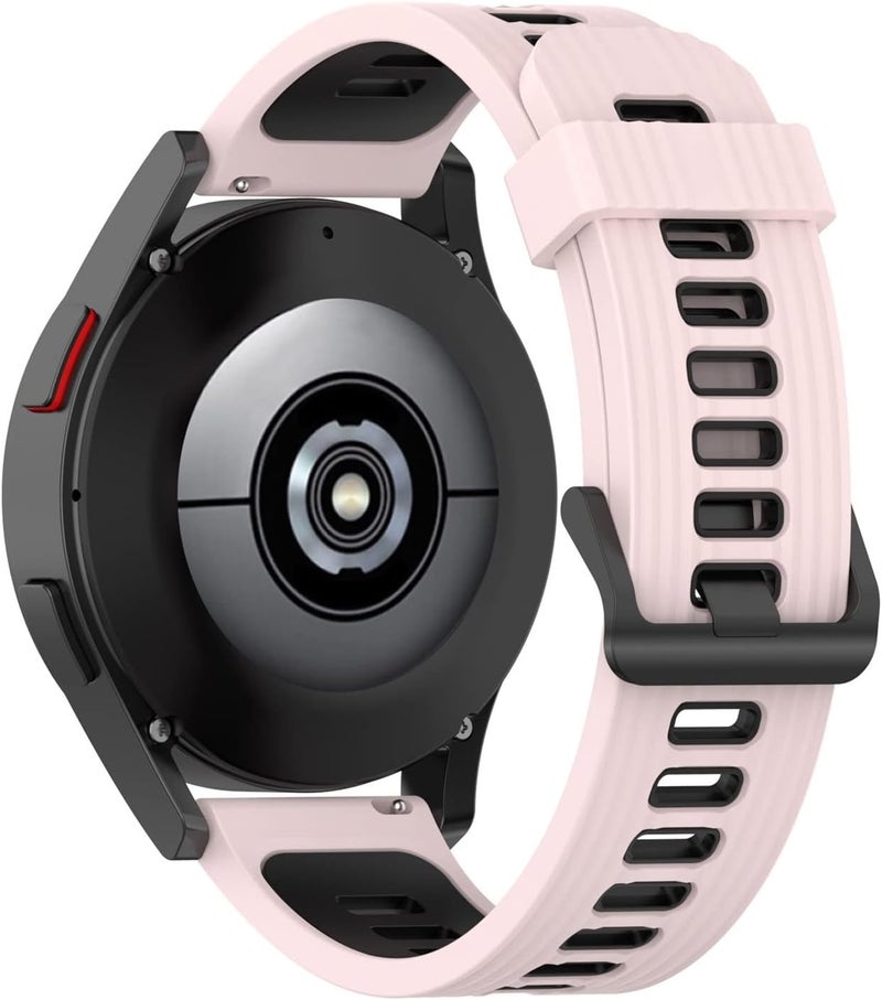 woobles Band for Samsung Galaxy Watch4/Active2,Silicone Watch Replacement Band Strap Soft Sports Wristband Strap Compatible with Galaxy Watch4/Active2,5.5-8.7in,20mm (Pink) - Image 4